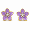 Raika Purple Blossom Stud Earrings ⭐